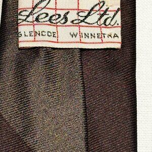 Vintage Lee's Ltd Silk Tie